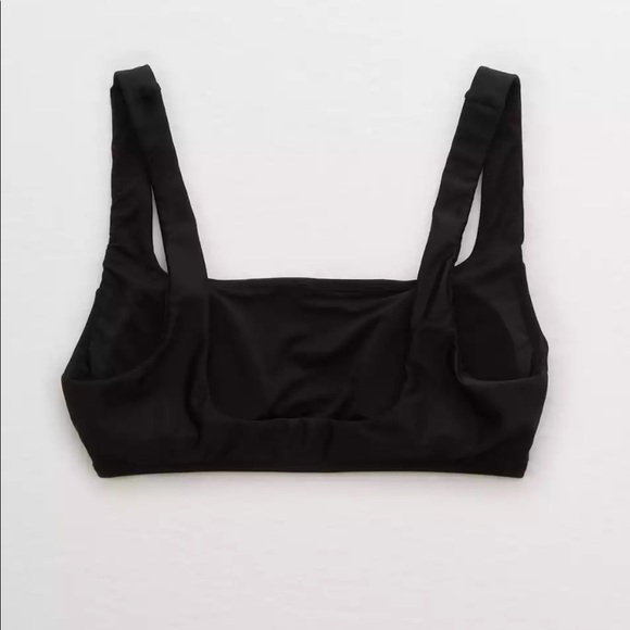 NWOT Aerie Wide Strap Scoop Bikini Top - Picture 2 of 6